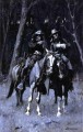 Exploradores cheyenne patrullando los grandes bosques del norte de Canadá, el antiguo oeste americano de Oklahoma, Frederic Remington